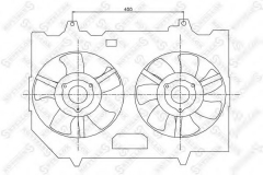 STELLOX 29-99426-SX Вентилятор радиатора