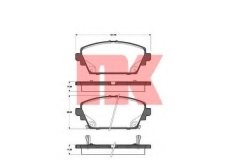 NK 222630 Тормозные колодки 