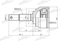 PATRON PCV1418 ШРУС