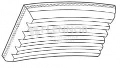 FLENNOR 6PK1195 Поликлиновой ремень