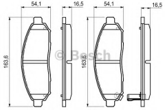 BOSCH 0 986 494 151 Тормозные колодки 