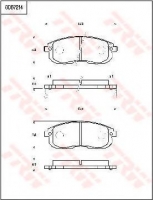 TRW GDB7214 Тормозные колодки 