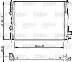 VALEO 735381 Радиатор охлаждения