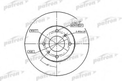 PATRON PBD4169 Тормозной диск