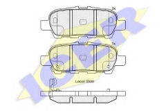 ICER 181901 Тормозные колодки 