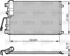 VALEO 814009 Конденсатор кондиционера