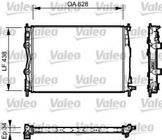 VALEO 735115 Радиатор охлаждения