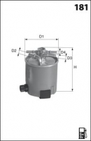 MECAFILTER ELG5440 Топливный фильтр