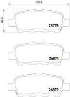 BREMBO P 56 087 Тормозные колодки 