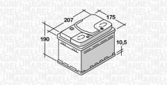 MAGNETI MARELLI 068050045010 Аккумулятор АКБ