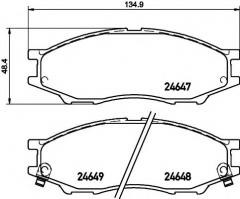 TEXTAR 2464701 Тормозные колодки 