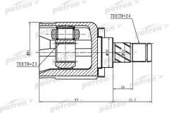 PATRON PCV1412 ШРУС