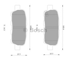 BOSCH 0 986 AB3 076 Тормозные колодки 