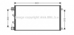 AVA QUALITY COOLING DNA5283 Конденсатор кондиционера