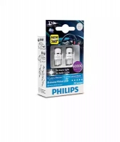 PHILIPS 127996000KX2 Лампа W5W 12V-1W (W2, 1x9,5d) LED 6000K X-tremeVision (2шт.) (360)