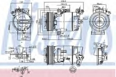 NISSENS 890015 Компрессор кондиционера