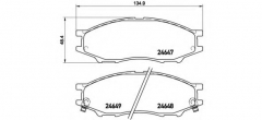 BREMBO P 56 083 Тормозные колодки 