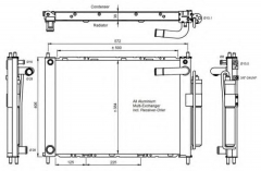 NRF 350055 Конденсатор кондиционера