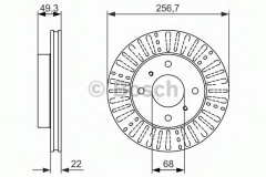 BOSCH 0 986 479 881 Тормозной диск