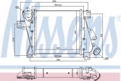 NISSENS 96527 Интеркулер
