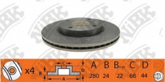 NiBK RN1424 Тормозной диск
