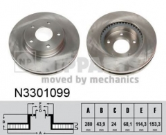 NIPPARTS N3301099 Тормозной диск