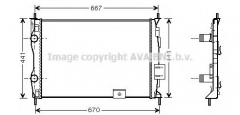 AVA QUALITY COOLING DN2279 Радиатор охлаждения