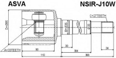 ASVA NSIR-J10W ШРУС