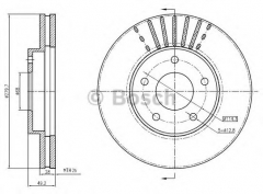 BOSCH 0 986 BB4 346 Тормозной диск