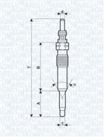 MAGNETI MARELLI 062900071304 Свеча накаливания