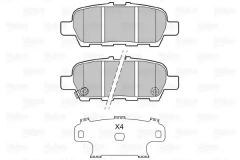 VALEO 601148 Тормозные колодки 