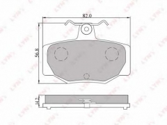 LYNXauto BD-5736 Тормозные колодки 