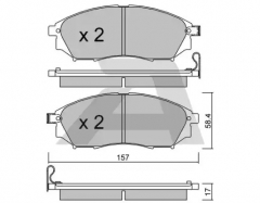 AISIN BPRE-1011 Комплект тормозных колодок, дисковый тормоз