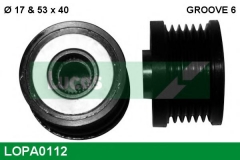 LUCAS ENGINE DRIVE LOPA0112 Шкив генератора