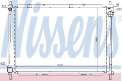 NISSENS 68722 Радиатор охлаждения