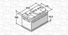 MAGNETI MARELLI 068062064010 Аккумулятор АКБ
