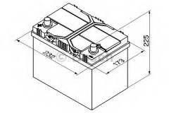 BOSCH 0 092 S40 250 Аккумулятор АКБ