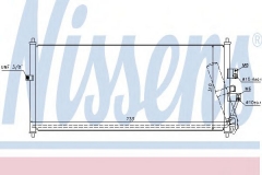 NISSENS 94521 Конденсатор кондиционера