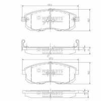 NIPPARTS J3601044 Тормозные колодки 