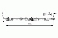 BOSCH 1 987 481 432 Тормозной шланг