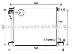 AVA QUALITY COOLING DN5401 Конденсатор кондиционера