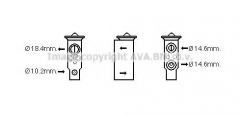 AVA QUALITY COOLING DN1379 Клапан кондиционера