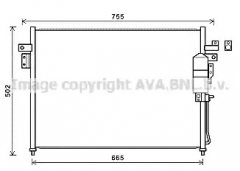 AVA QUALITY COOLING DN5404D Конденсатор, кондиционер