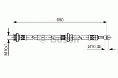 BOSCH 1 987 481 476 Тормозной шланг