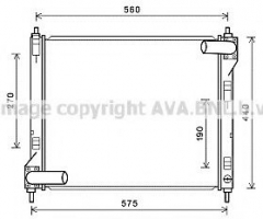 AVA QUALITY COOLING DN2354 Радиатор охлаждения