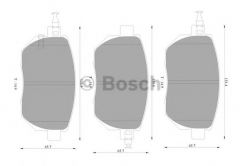 BOSCH 0 986 AB1 410 Тормозные колодки 