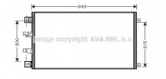 AVA QUALITY COOLING DNA5290 Конденсатор кондиционера