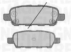 MAGNETI MARELLI 363916060350 Тормозные колодки 