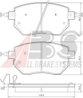 A.B.S. 37504 Тормозные колодки 