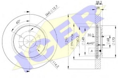 ICER 78BD4200-2 Тормозной диск